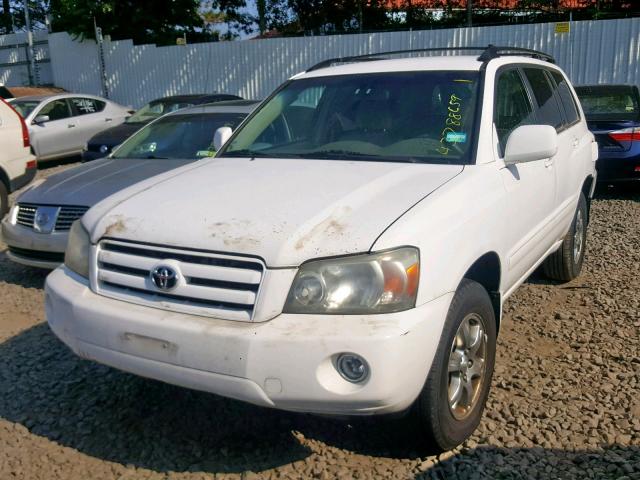 JTEEP21A540026485 - 2004 TOYOTA HIGHLANDER WHITE photo 2