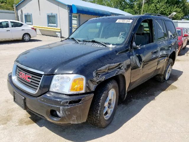 1GKDT13S242415430 - 2004 GMC ENVOY BLACK photo 2