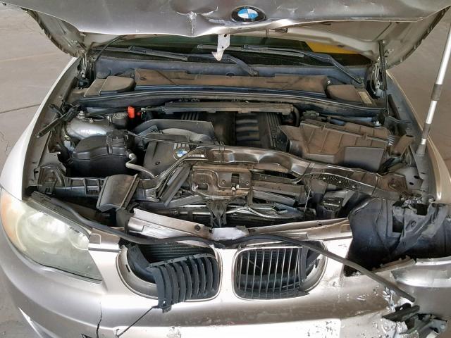 WBAUL735X9VJ75037 - 2009 BMW 128 I GRAY photo 7