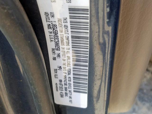 1J8GW58N93C500258 - 2003 JEEP GRAND CHER BLUE photo 10