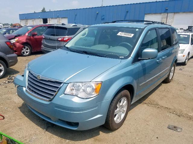 2A4RR5D13AR233479 - 2010 CHRYSLER TOWN & COU BLUE photo 2