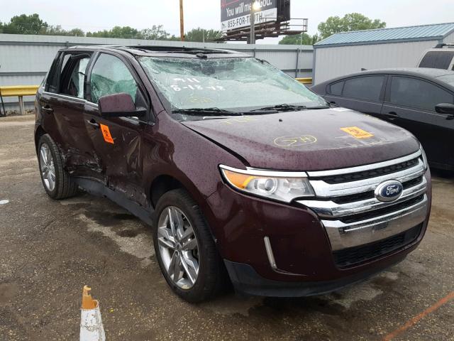 2FMDK3KC4BBA70439 - 2011 FORD EDGE LIMIT MAROON photo 1