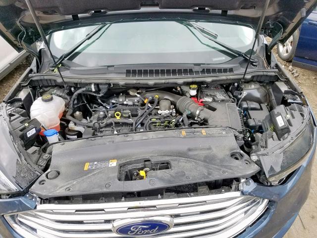 2FMPK4J93KBB41364 - 2019 FORD EDGE SEL BLUE photo 7