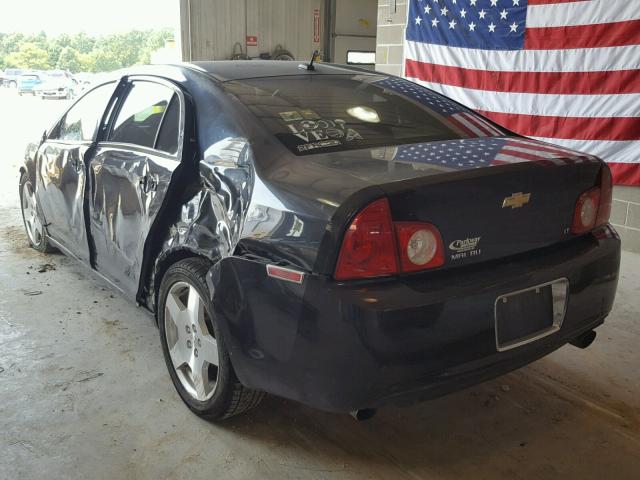 1G1ZJ57779F169360 - 2009 CHEVROLET MALIBU 2LT BLACK photo 3