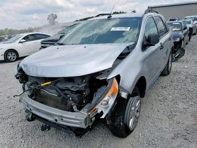 2FMDK3GC7BBA58858 - 2011 FORD EDGE SE SILVER photo 2