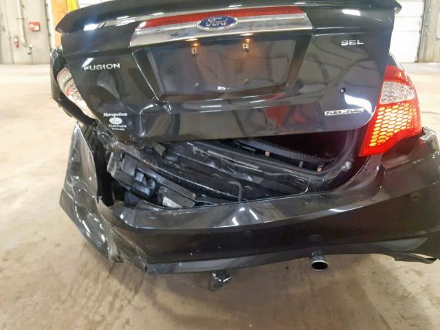 3FAHP0JG2BR178673 - 2011 FORD FUSION SEL BLACK photo 9