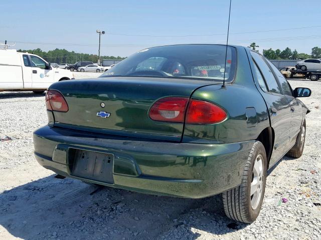 1G1JF52T717174138 - 2001 CHEVROLET CAVALIER L GREEN photo 4