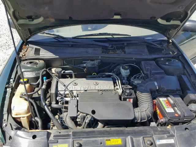 1G1JF52T717174138 - 2001 CHEVROLET CAVALIER L GREEN photo 7