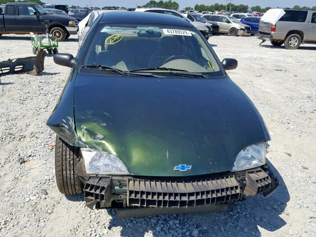 1G1JF52T717174138 - 2001 CHEVROLET CAVALIER L GREEN photo 9