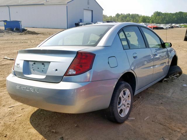 1G8AJ52F93Z168813 - 2003 SATURN ION LEVEL BLUE photo 4