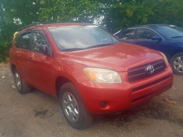 JTMZD33V076050439 - 2007 TOYOTA RAV4 RED photo 1