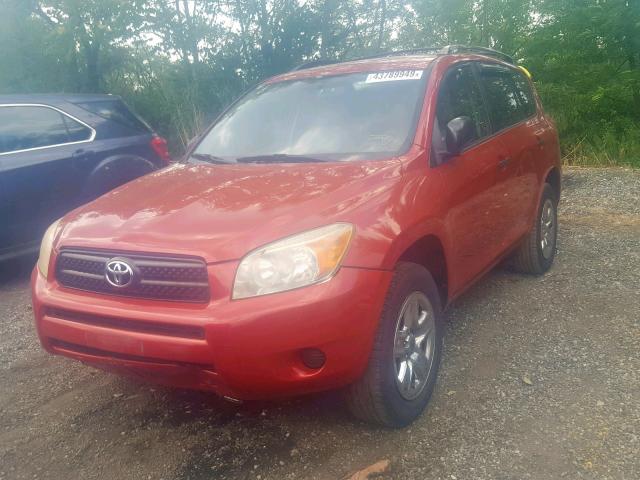 JTMZD33V076050439 - 2007 TOYOTA RAV4 RED photo 2