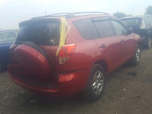 JTMZD33V076050439 - 2007 TOYOTA RAV4 RED photo 4