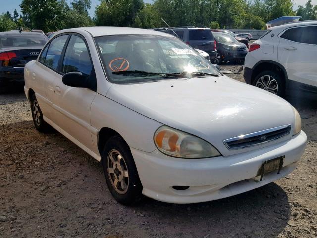 KNADC123416509428 - 2001 KIA RIO WHITE photo 1