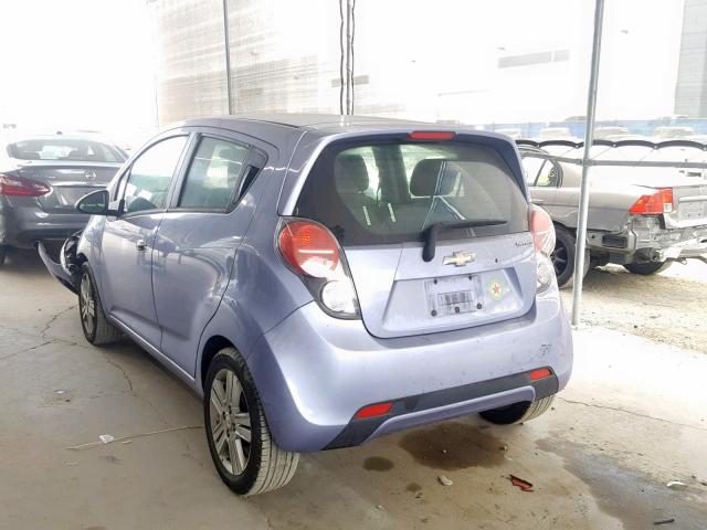 KL8CD6S9XEC503713 - 2014 CHEVROLET SPARK 1LT BLUE photo 3