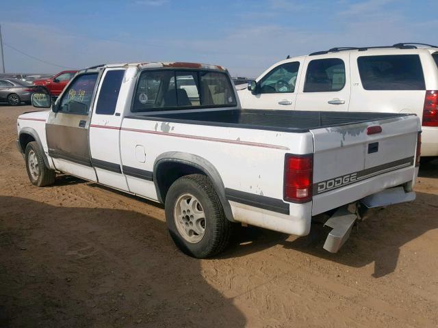 1B7GL23Y4SS308623 - 1995 DODGE DAKOTA WHITE photo 3