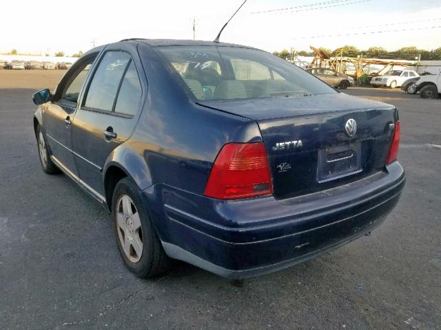 3VWSF29M8YM041328 - 2000 VOLKSWAGEN JETTA GLS BLUE photo 3