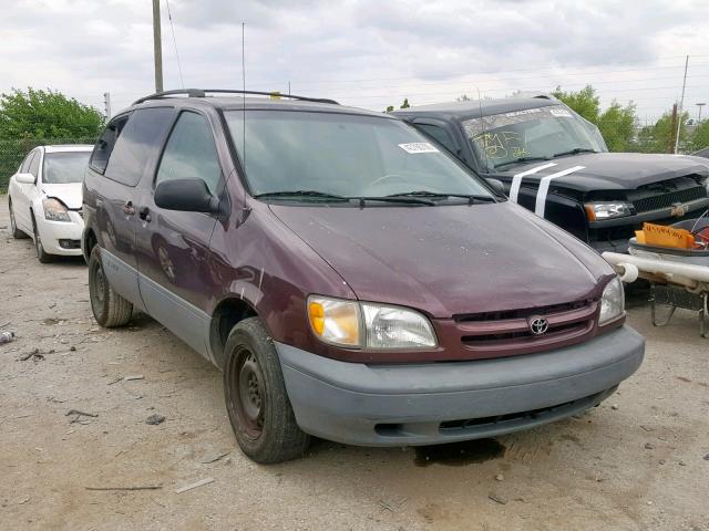 4T3ZF13C4XU130631 - 1999 TOYOTA SIENNA LE MAROON photo 1