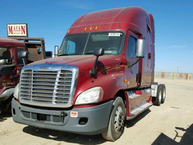 1FUJGLDR4CSBA3593 - 2012 FREIGHTLINER CASCADIA 1 RED photo 2