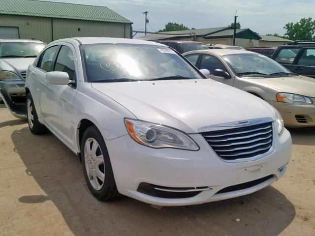 1C3CCBAB9EN213222 - 2014 CHRYSLER 200 LX WHITE photo 1