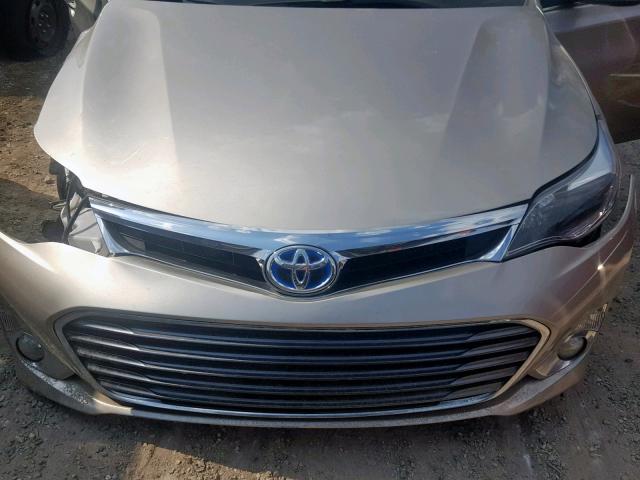 4T1BD1EB7EU031402 - 2014 TOYOTA AVALON HYB TAN photo 7