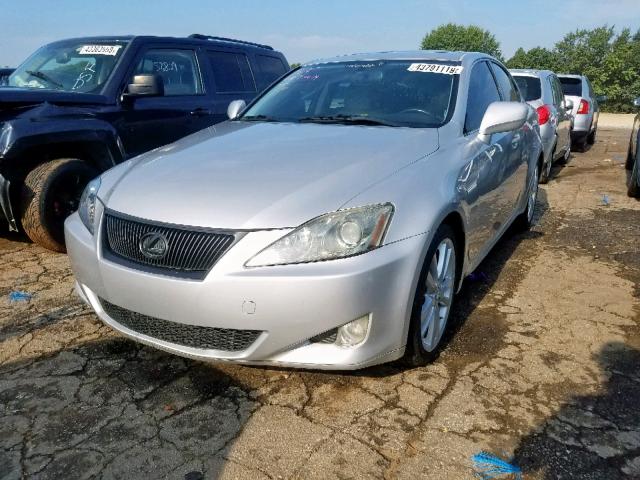 JTHBK262762016683 - 2006 LEXUS IS 250 SILVER photo 2