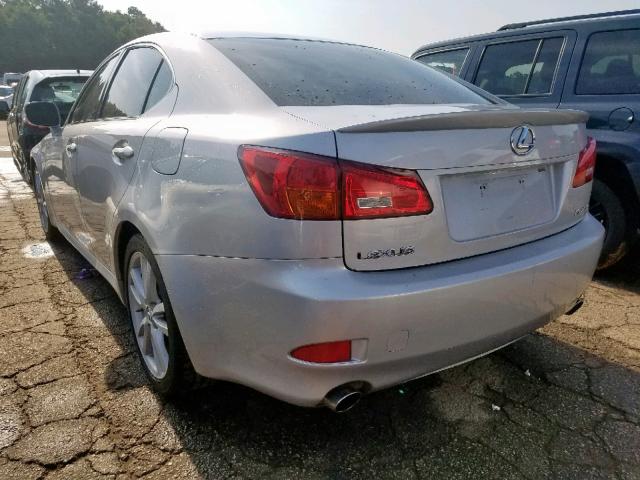 JTHBK262762016683 - 2006 LEXUS IS 250 SILVER photo 3