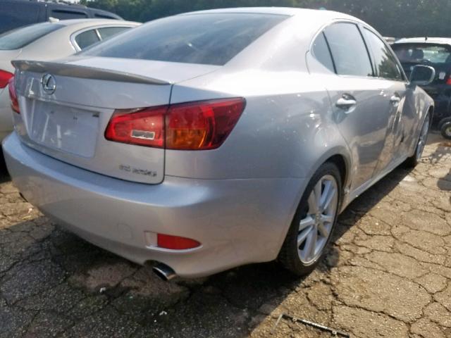 JTHBK262762016683 - 2006 LEXUS IS 250 SILVER photo 4