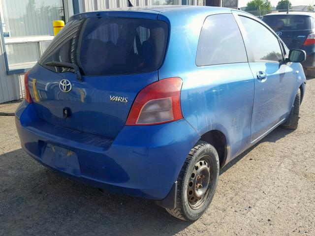 JTDJT923065020882 - 2006 TOYOTA YARIS BLUE photo 4