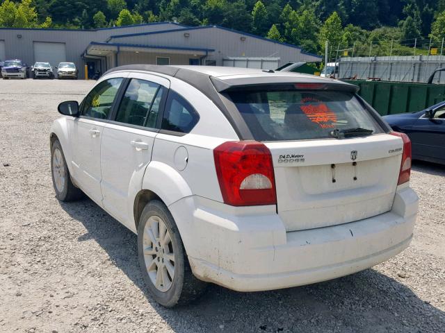 1B3CB5HAXBD161020 - 2011 DODGE CALIBER HE WHITE photo 3