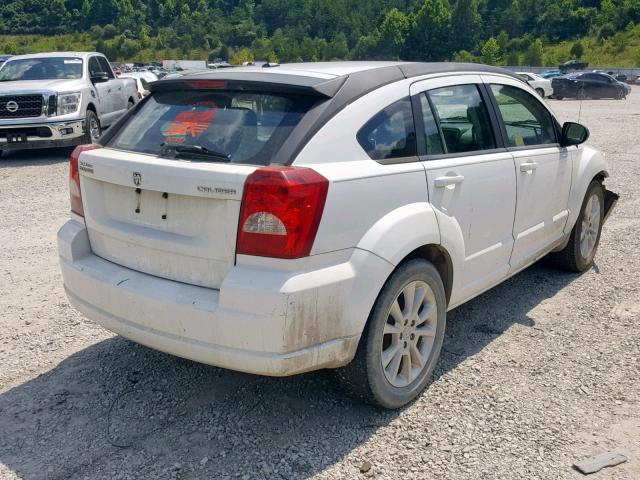 1B3CB5HAXBD161020 - 2011 DODGE CALIBER HE WHITE photo 4