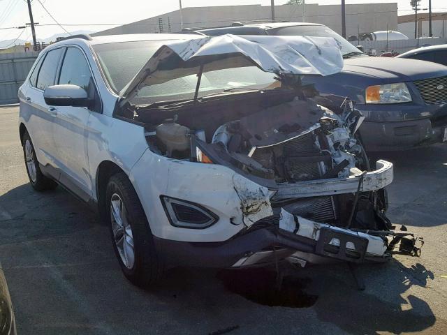 2FMTK3J94FBB73979 - 2015 FORD EDGE SEL WHITE photo 1