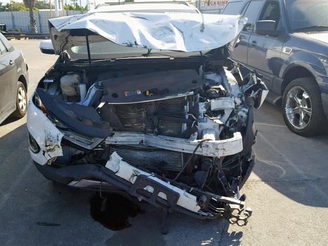 2FMTK3J94FBB73979 - 2015 FORD EDGE SEL WHITE photo 9