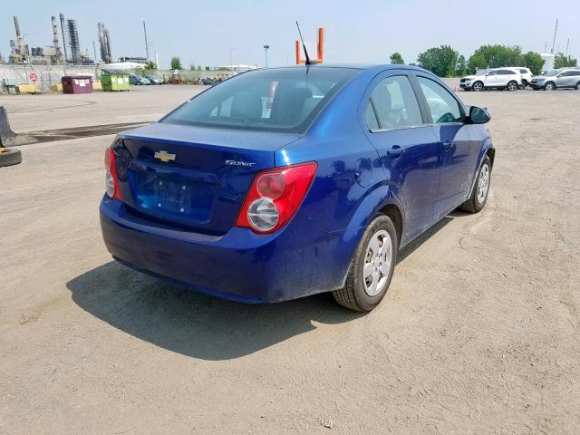 1G1JA5EH9D4144232 - 2013 CHEVROLET SONIC LS 蓝色 照片 4