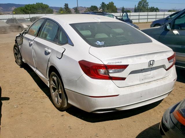 1HGCV1F57JA131656 - 2018 HONDA ACCORD EXL WHITE photo 3