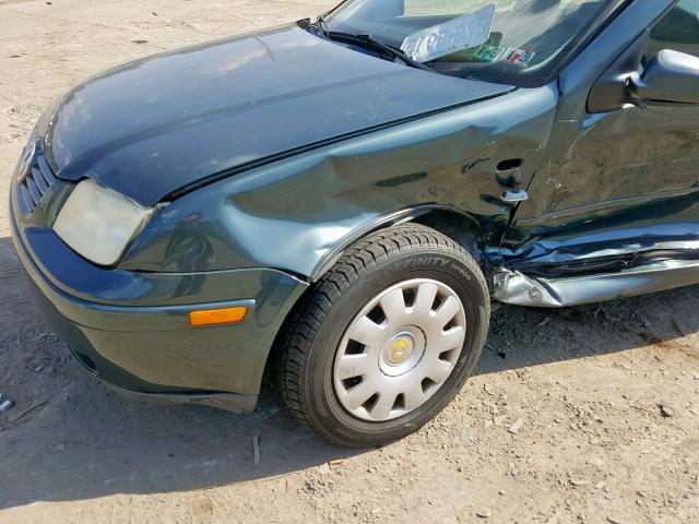 3VWRK69M83M070581 - 2003 VOLKSWAGEN JETTA GL GREEN photo 10