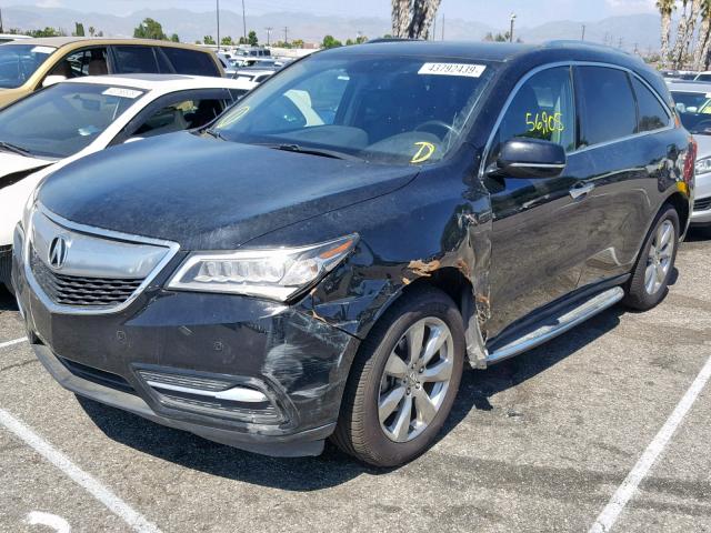 5FRYD3H84FB002636 - 2015 ACURA MDX ADVANC BLACK photo 2