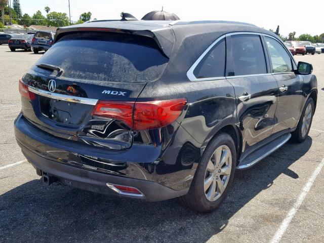 5FRYD3H84FB002636 - 2015 ACURA MDX ADVANC BLACK photo 4