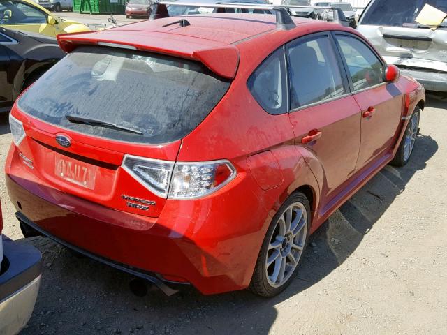 JF1GR7E60CG225059 - 2012 SUBARU IMPREZA WR RED photo 4