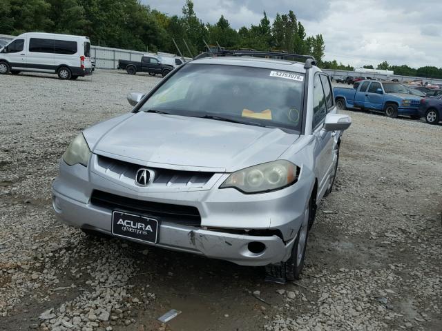 5J8TB18238A010287 - 2008 ACURA RDX SILVER photo 2