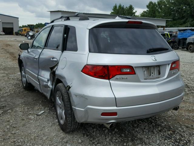 5J8TB18238A010287 - 2008 ACURA RDX SILVER photo 3