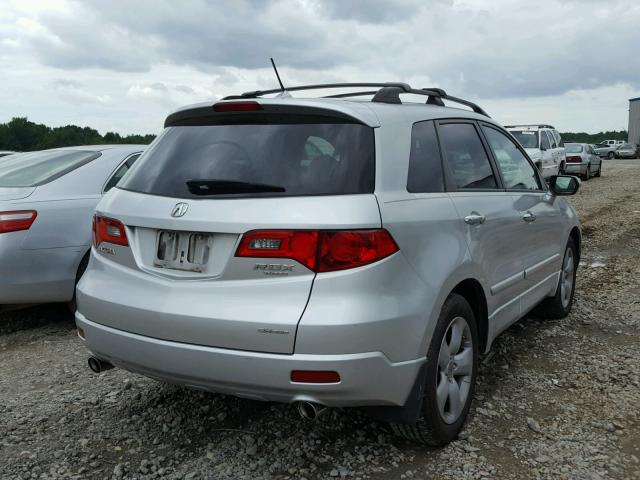 5J8TB18238A010287 - 2008 ACURA RDX SILVER photo 4