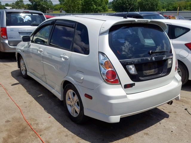 JS2RC61H655300616 - 2005 SUZUKI AERIO SX WHITE photo 3