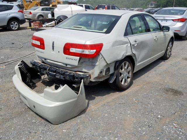 3LNHM26106R644668 - 2006 LINCOLN ZEPHYR BEIGE photo 4