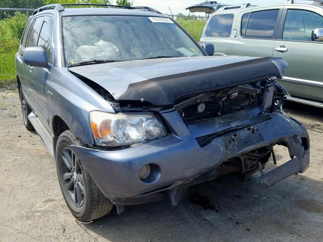 JTEEW21AX60004987 - 2006 TOYOTA HIGHLANDER BLUE photo 1