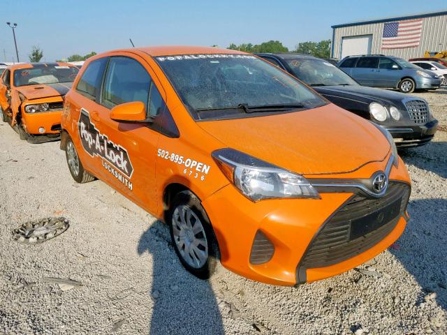 VNKJTUD30GA061450 - 2016 TOYOTA YARIS L ORANGE photo 1