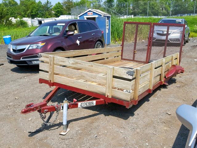 B1108HR6612C01728 - 2009 BURK TRAILER RED photo 2