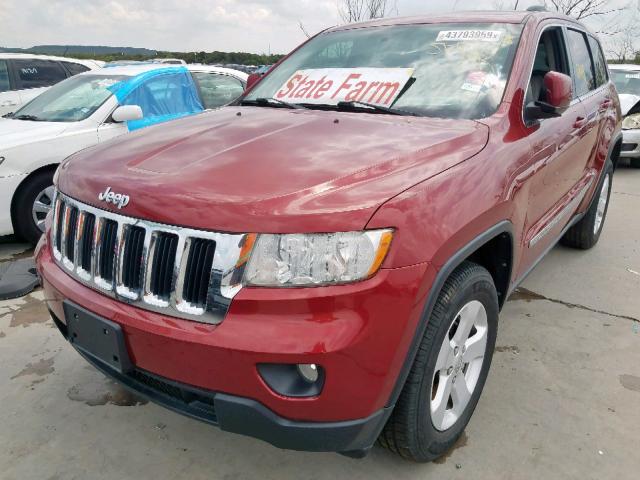 1C4RJEAG0DC645197 - 2013 JEEP GRAND CHER RED photo 2
