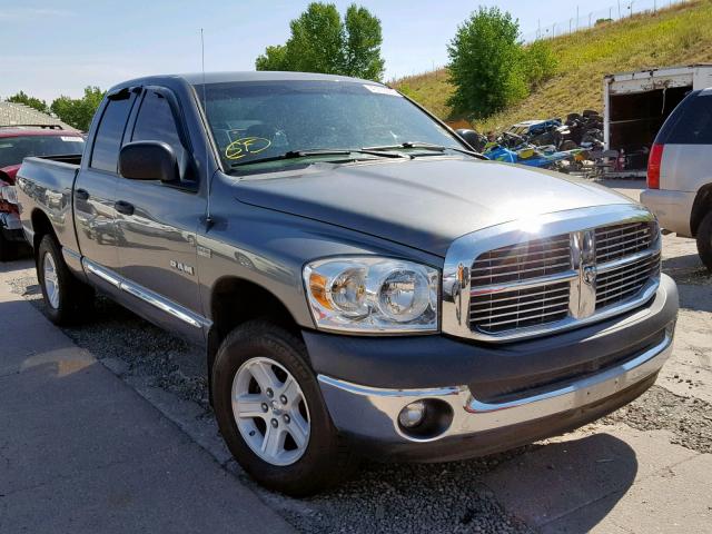 1D7HU18208J205672 - 2008 DODGE RAM 1500 S GRAY photo 1