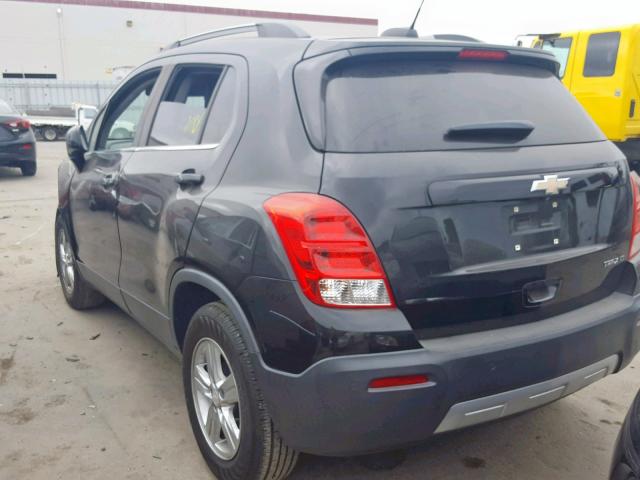 3GNCJLSB8FL171575 - 2015 CHEVROLET TRAX 1LT GRAY photo 3